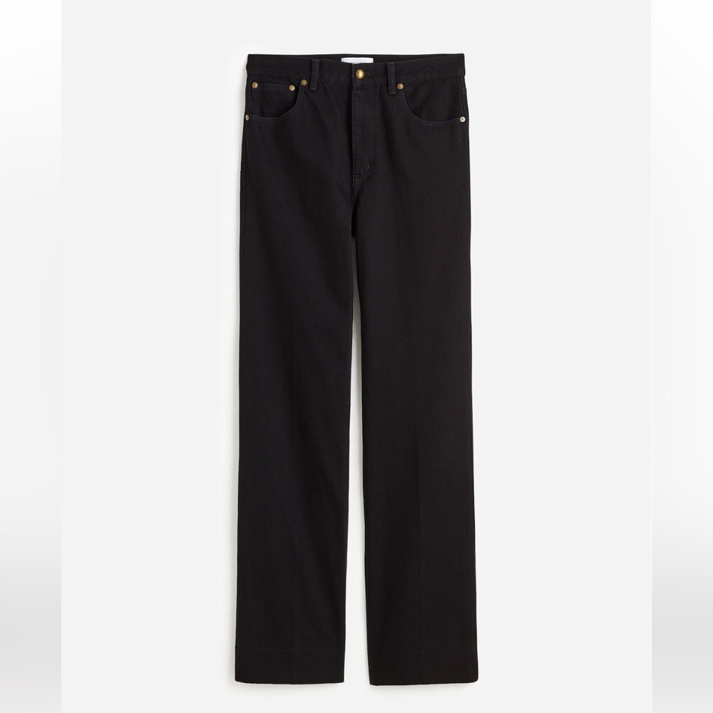 Alexa Chung Jeans Black Straight-Leg
